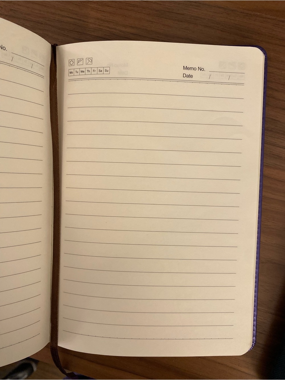 Purple Faux Leather Inspirational Journal Notebook Lined Pages - Picture 2 of 3